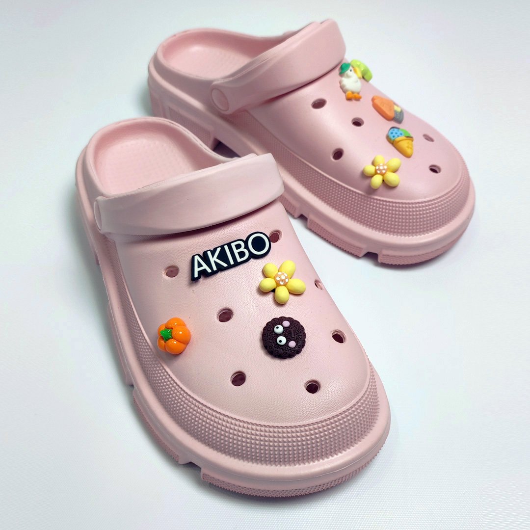 AKIBO繽紛歡樂款洞洞鞋扣 (八件組)