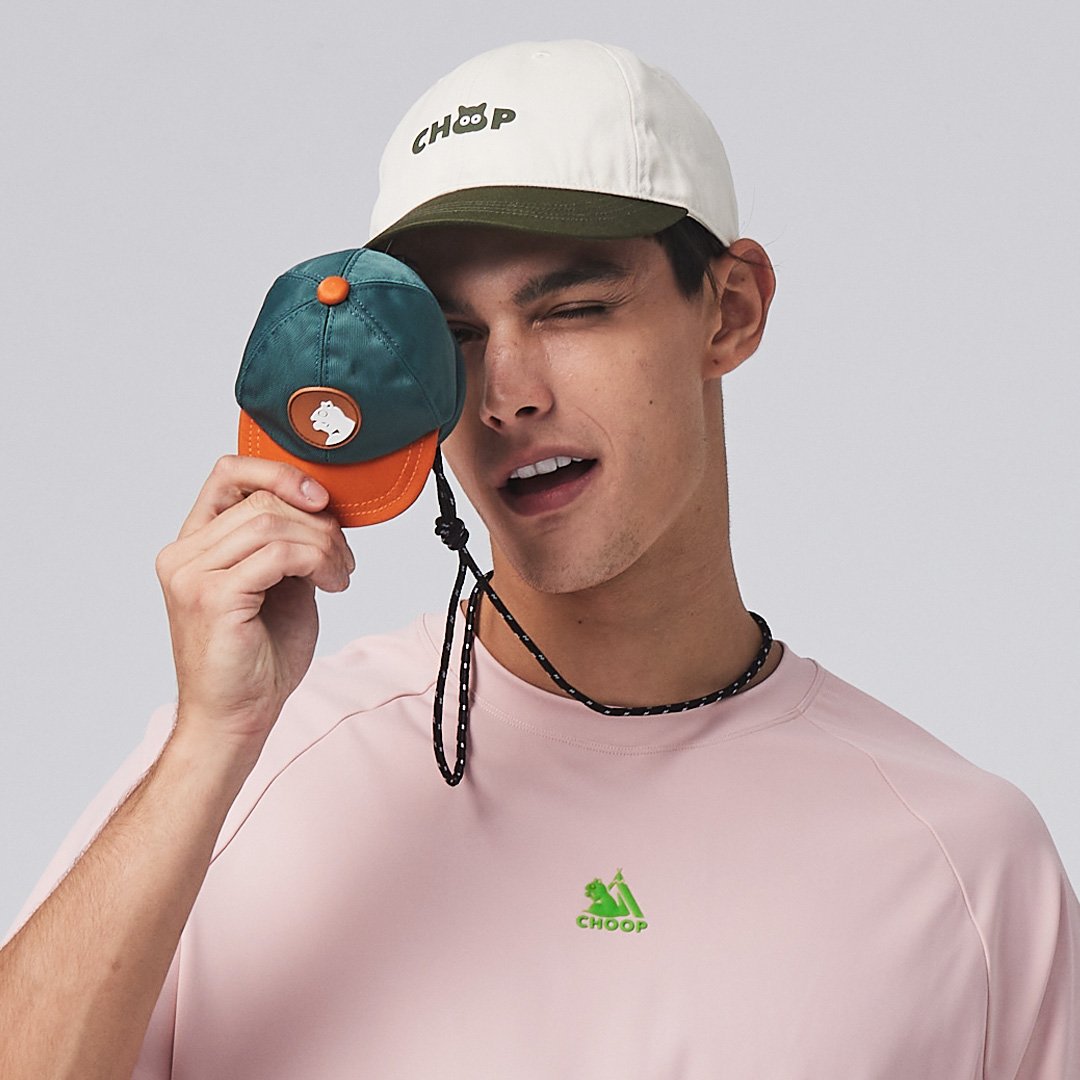 CHOOP防潑水撞色小帽包(第二彈)-軍綠