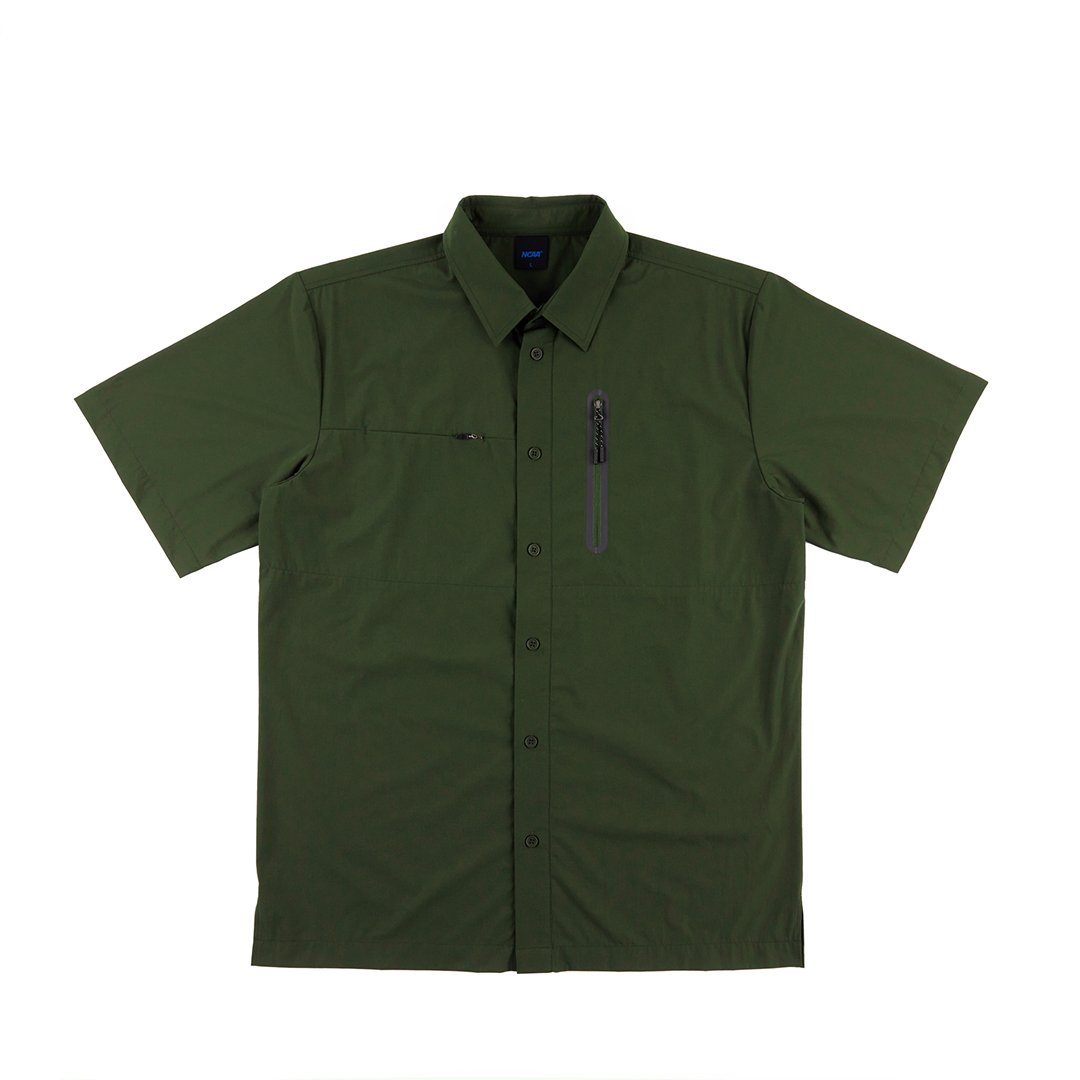 NCAA密西根大學Michigan基本彈性速乾襯衫-綠