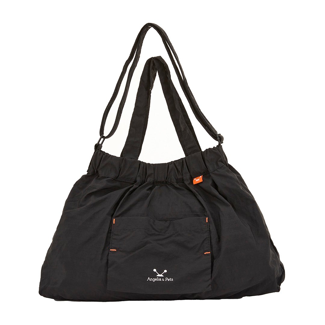 Angelia&Pets輕防撥水水餃包-黑