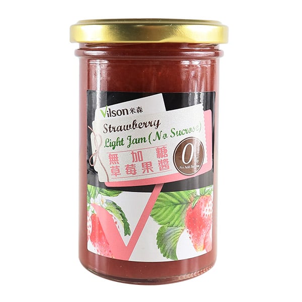 【米森 Vilson】無加糖草莓果醬 290g｜法國原裝進口｜0%砂糖添加｜無防腐劑人工香料色素｜安心級果醬｜優格/餅乾/花果茶推薦