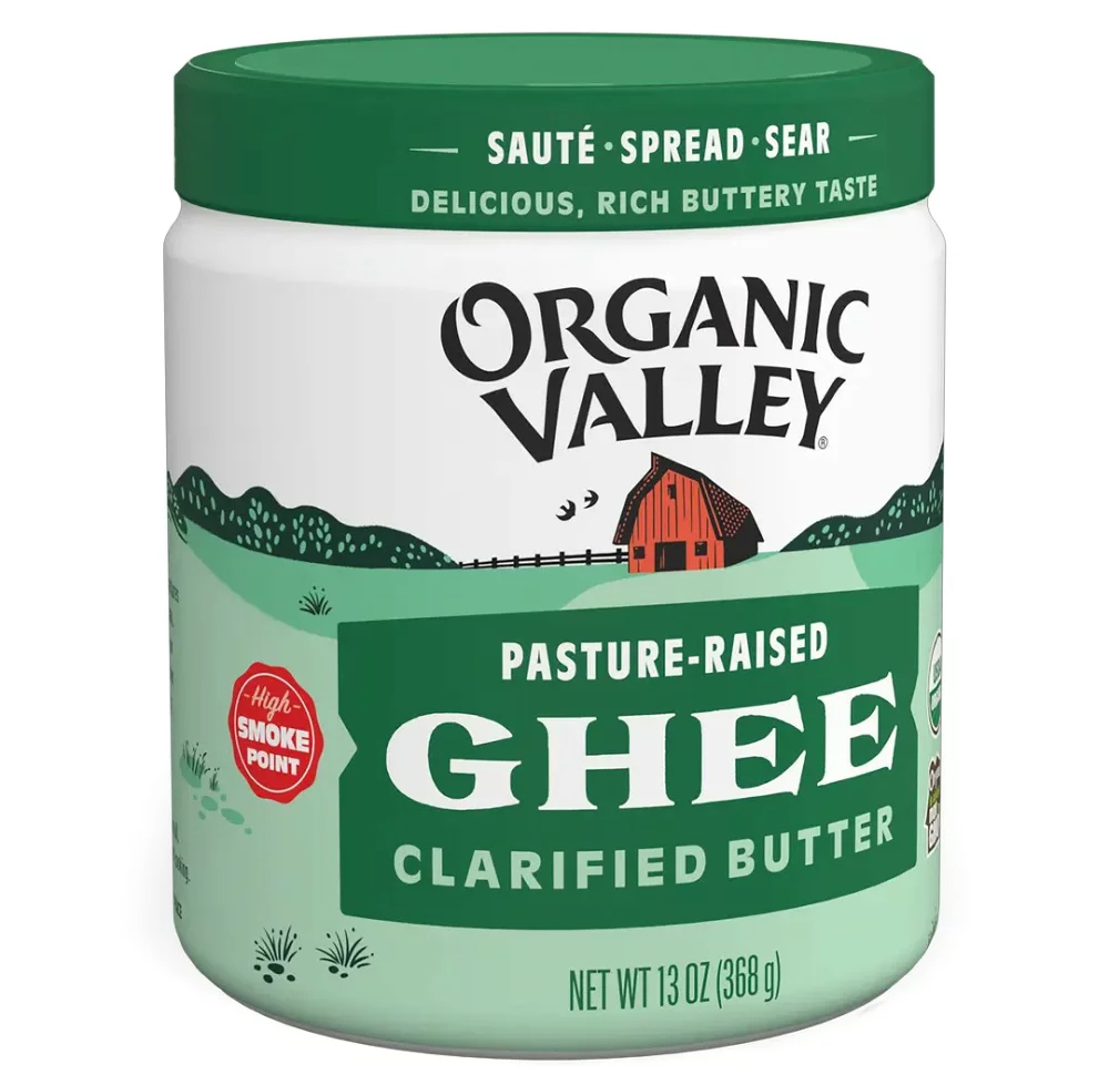 【Organic Valley 美國有機谷】有機無水奶油（有機酥油 Ghee）368g｜美國原裝進口 草飼有機牛奶｜發煙點 250°C 耐高溫｜常溫保存｜HALAL 清真 × Kosher 猶太認證