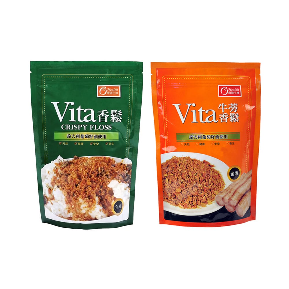 【康健生機】Vita素香鬆 300g / 牛蒡素香鬆 220g｜純素植物香鬆｜牛蒡高纖營養｜無人工香料防腐劑｜飯糰/稀飯/早餐好搭配