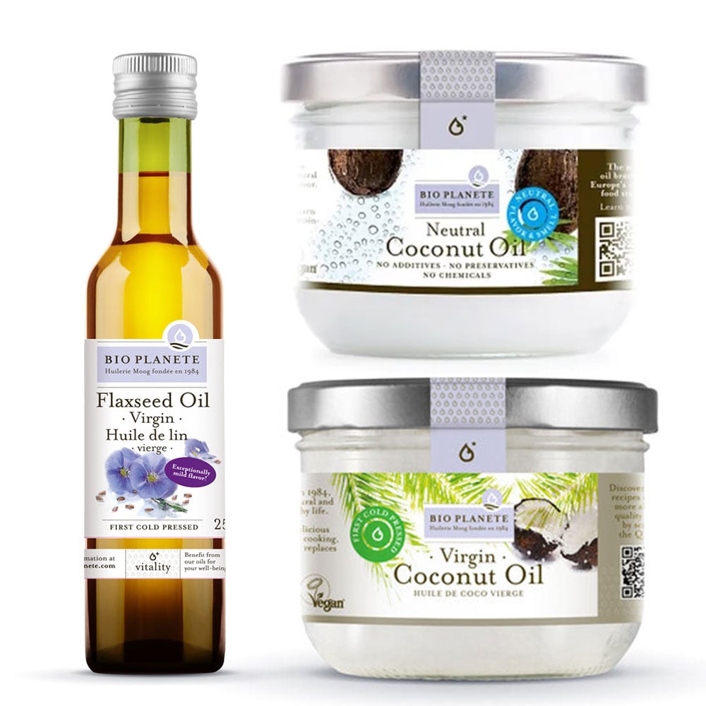 【BIO PLANÈTE 碧歐星球】天然冷壓初榨亞麻仁油 / 冷壓椰子油 / 冷壓初榨去味椰子油