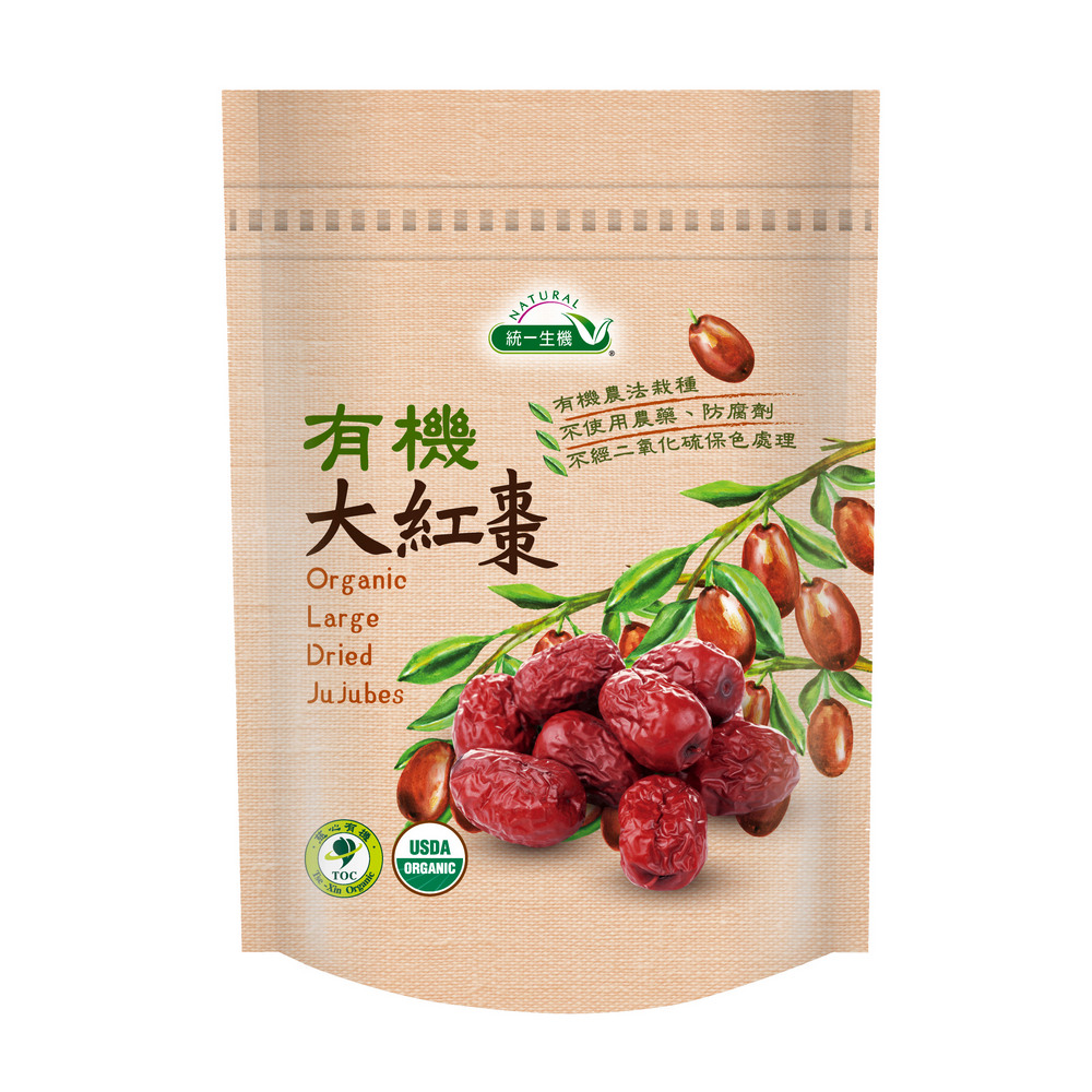 【統一生機】有機大紅棗 300g｜皮薄肉厚｜天然無農藥｜養生滋補佳品