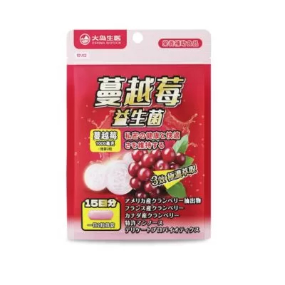 【大島生醫】蔓越莓益生菌膠囊 30粒｜三重蔓越莓萃取（PAC 1.5%、6%、7%）× 專利甘露糖 × 女性私密益生菌｜無添加糖 × 無香料 × 無人工色素