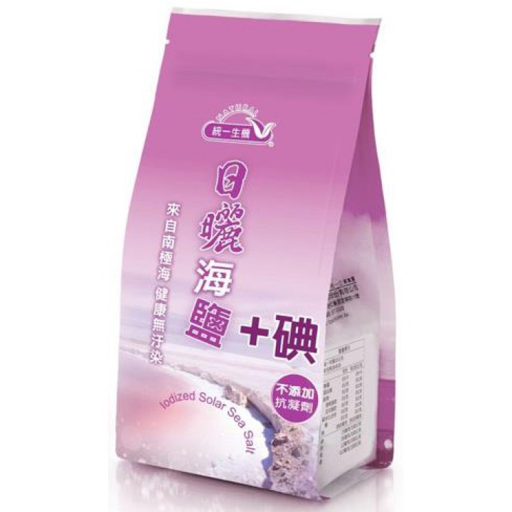 【統一生機】日曬海鹽加碘 450g｜南極海水日曬結晶｜富含礦物質｜補充必需碘