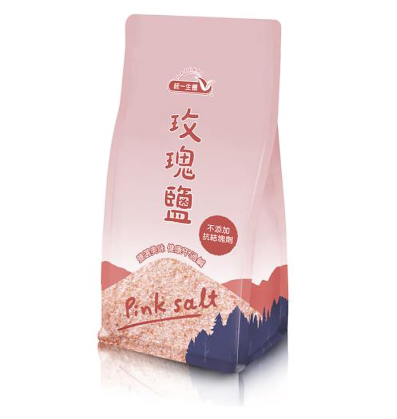【統一生機】玫瑰鹽立袋 450g｜巴基斯坦喜馬拉雅山脈鹽礦｜無人工色素 × 不經化學精製｜重金屬檢驗合格｜肉類海鮮料理提鮮首選