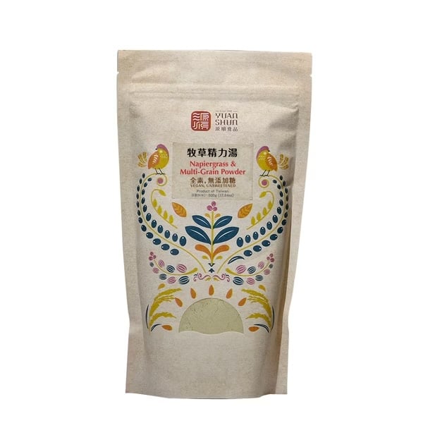 【源順】牧草精力湯 500g｜無添加糖｜富含膳食纖維｜純素養生穀粉｜早餐宵夜沖泡飲