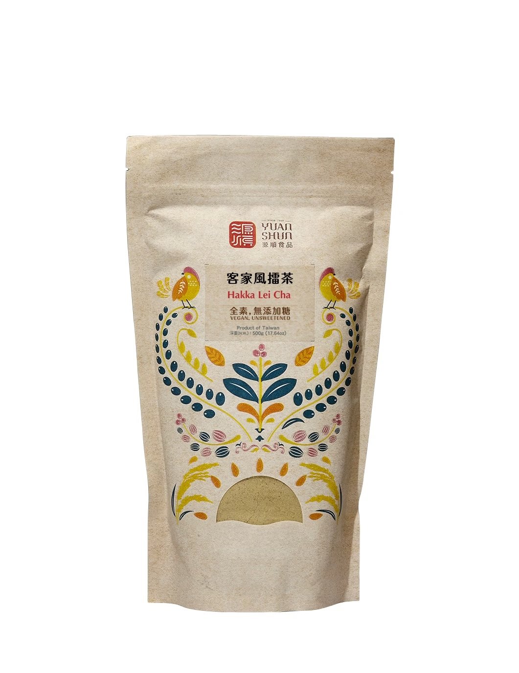【源順】客家風擂茶 500g｜20種天然穀物配方｜高纖無糖｜全素可用｜台灣製造養生沖泡飲品
