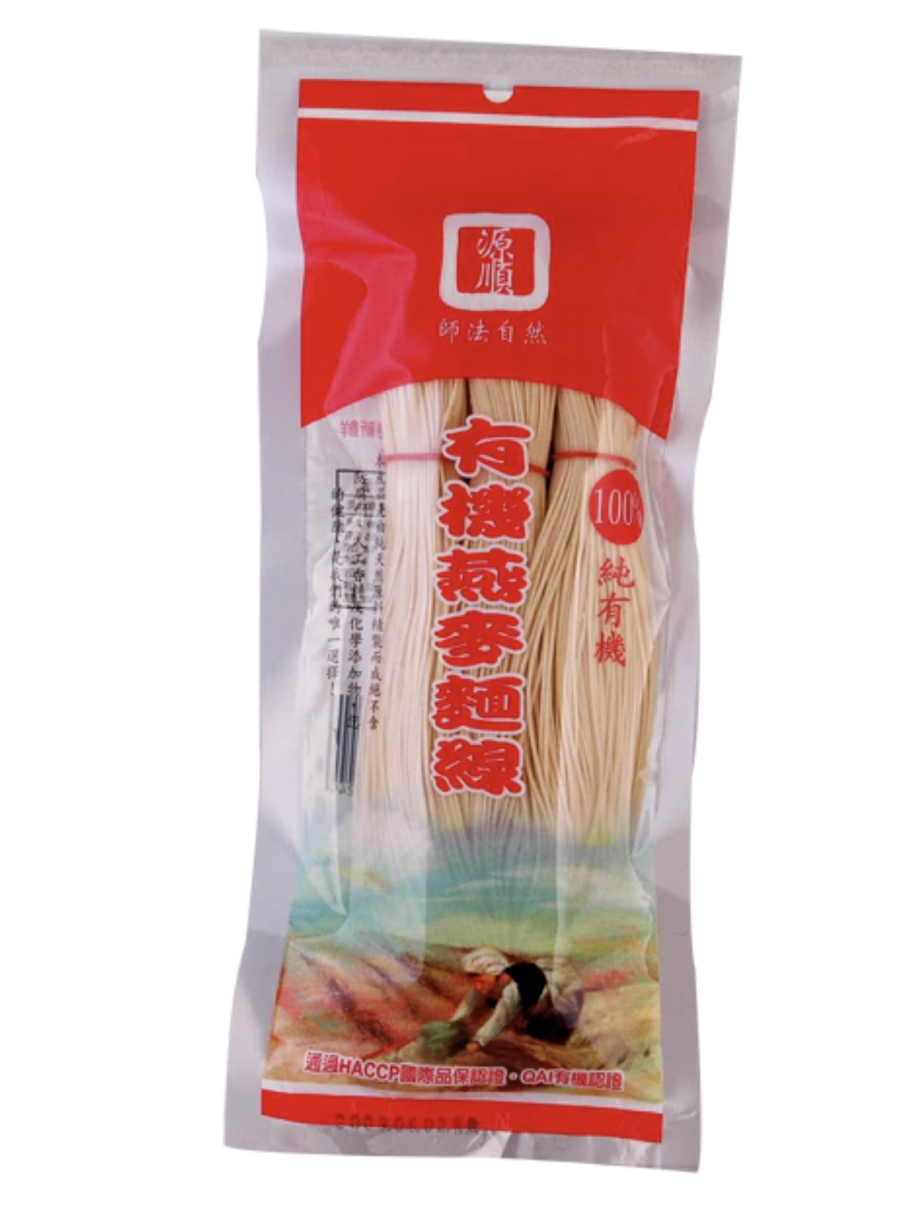 【源順】生機燕麥麵線230g｜無農藥無化肥｜高纖膳食纖維｜純天然無添加