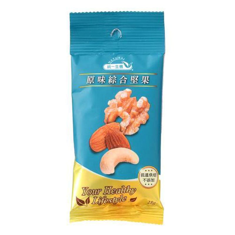 【統一生機】原味綜合堅果隨手包 28g｜低溫烘焙無調味｜杏仁核桃腰果｜健康養生零食