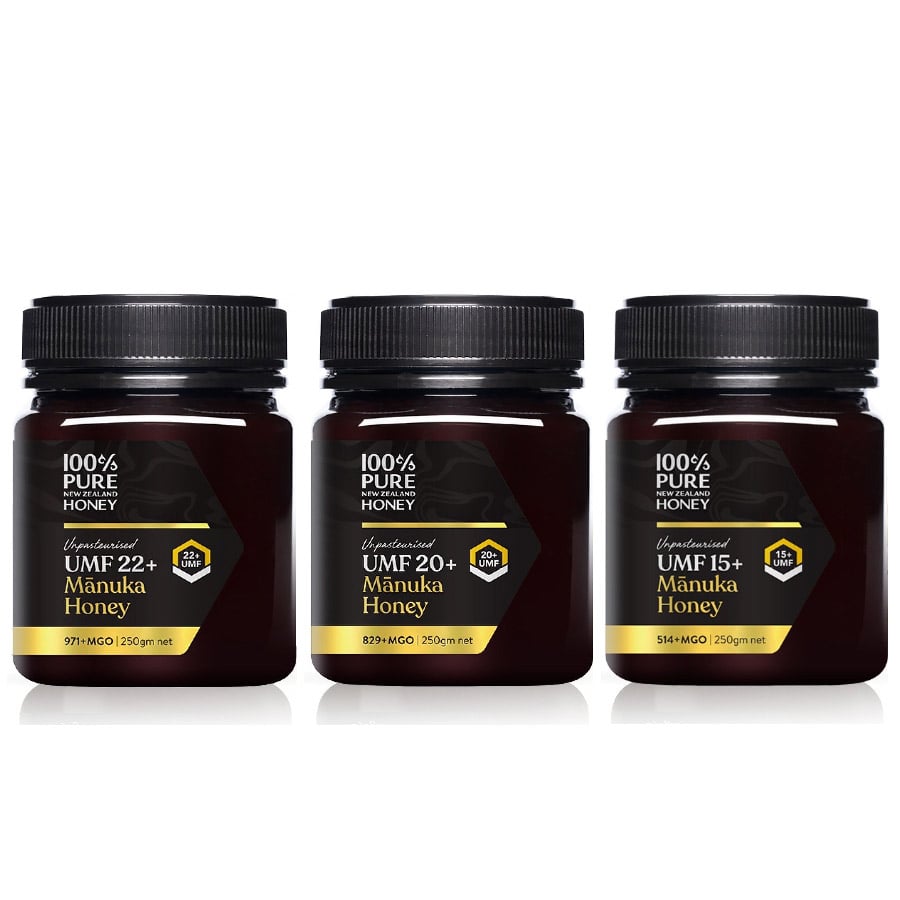 【紐西蘭恩賜】麥蘆卡蜂蜜 UMF15+ / UMF20+ / UMF22+ 250g｜紐西蘭原裝進口｜UMF認證｜高活性MGO｜天然抗菌蜂蜜