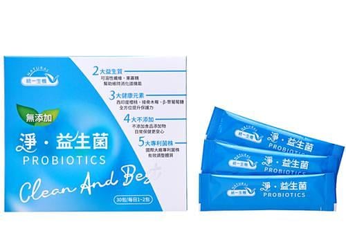 【統一生機】淨•益生菌 2g×30包｜5大專利益生菌株｜無添加色素香料｜調整體質守護全家健康