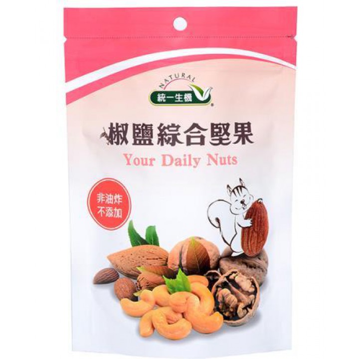 【統一生機】椒鹽綜合堅果 150g｜腰果核桃杏仁｜低溫烘焙｜健康鹹香零食