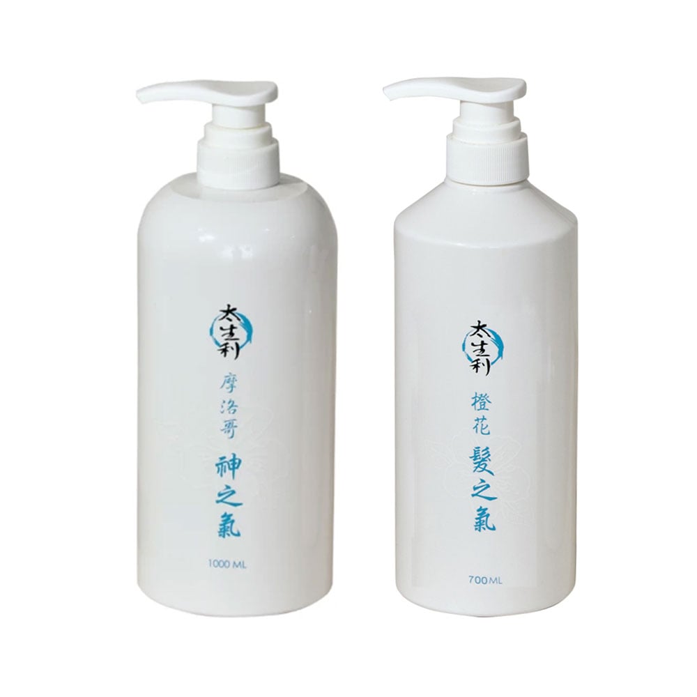 【太生利】純淨液態皂洗髮系列｜摩洛哥神之氣 1000ml｜橙花髮之氣 700ml｜日本有機起泡配方 × 無矽靈 × 無香精｜植萃天然成分單純｜全身頭髮四用