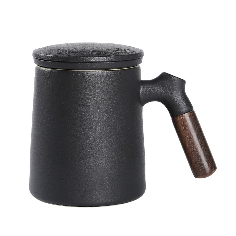 木柄陶瓷馬克杯 寬底禮盒款