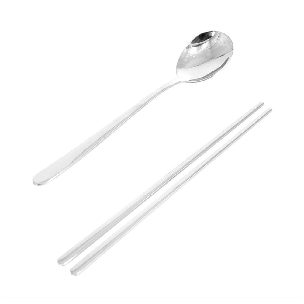 韓式不鏽鋼扁筷餐具組