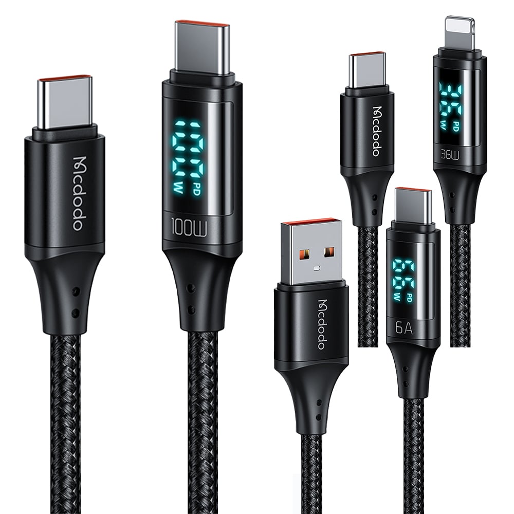 慧眼系列數顯快充傳輸線 Type-C Lightning Mcdodo麥多多