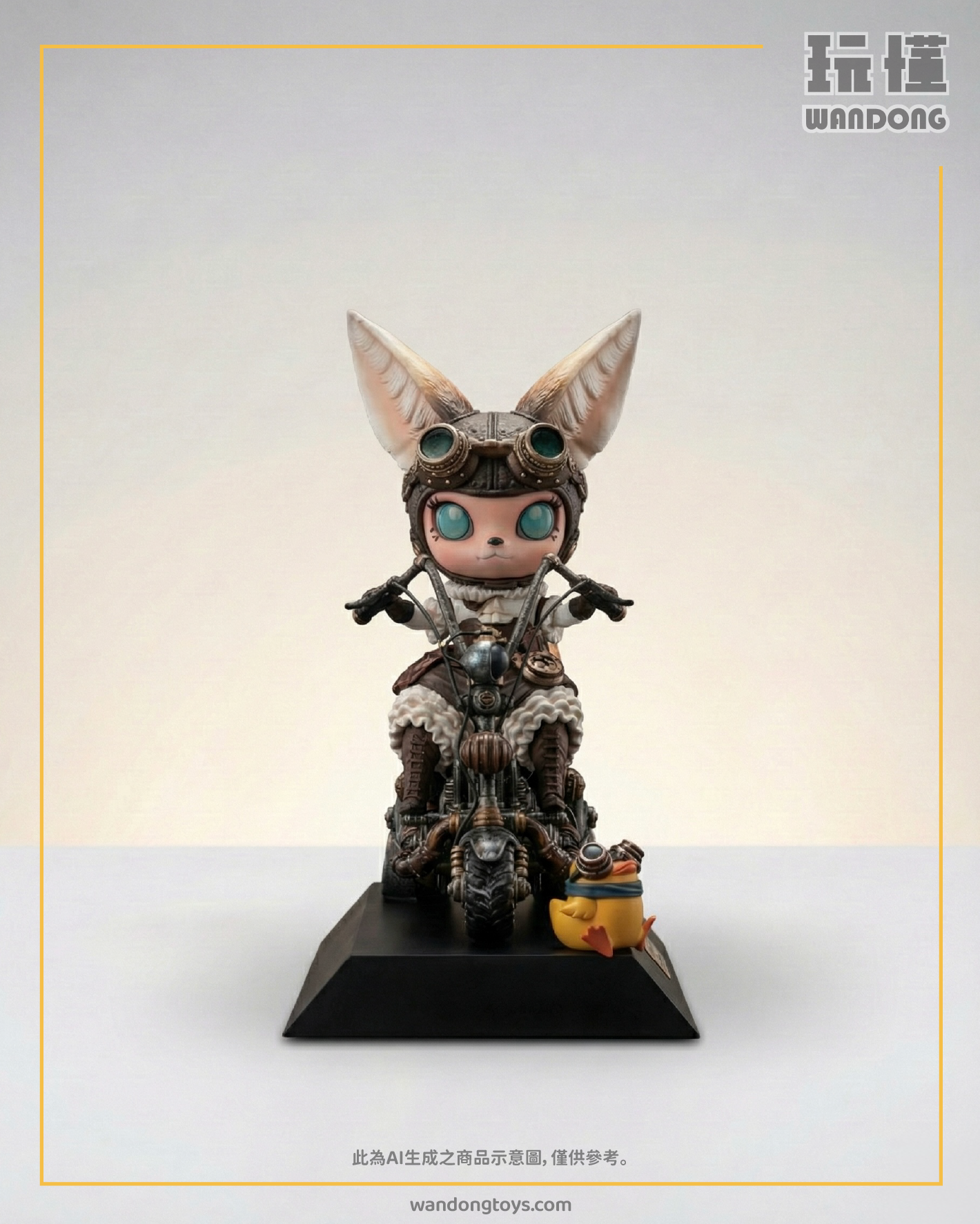 【末那末匠 + 泡泡瑪特】《蒸氣龐克機車MOLLY》