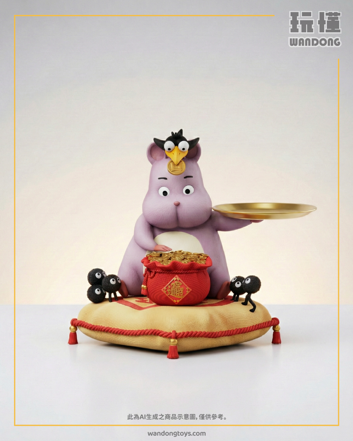 【RP】坊寶寶招財收納擺件