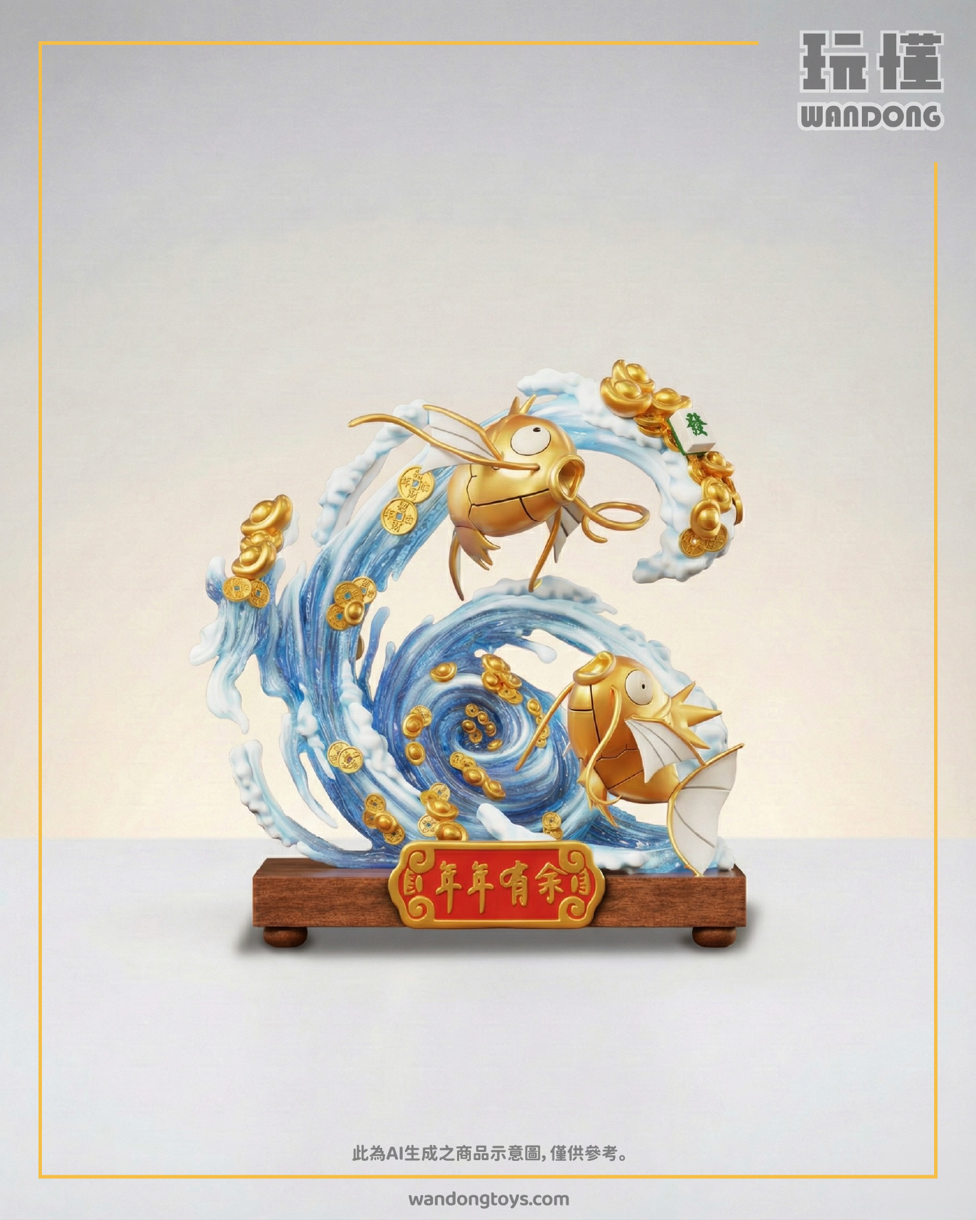 【VS模玩】招財雙魚戲水