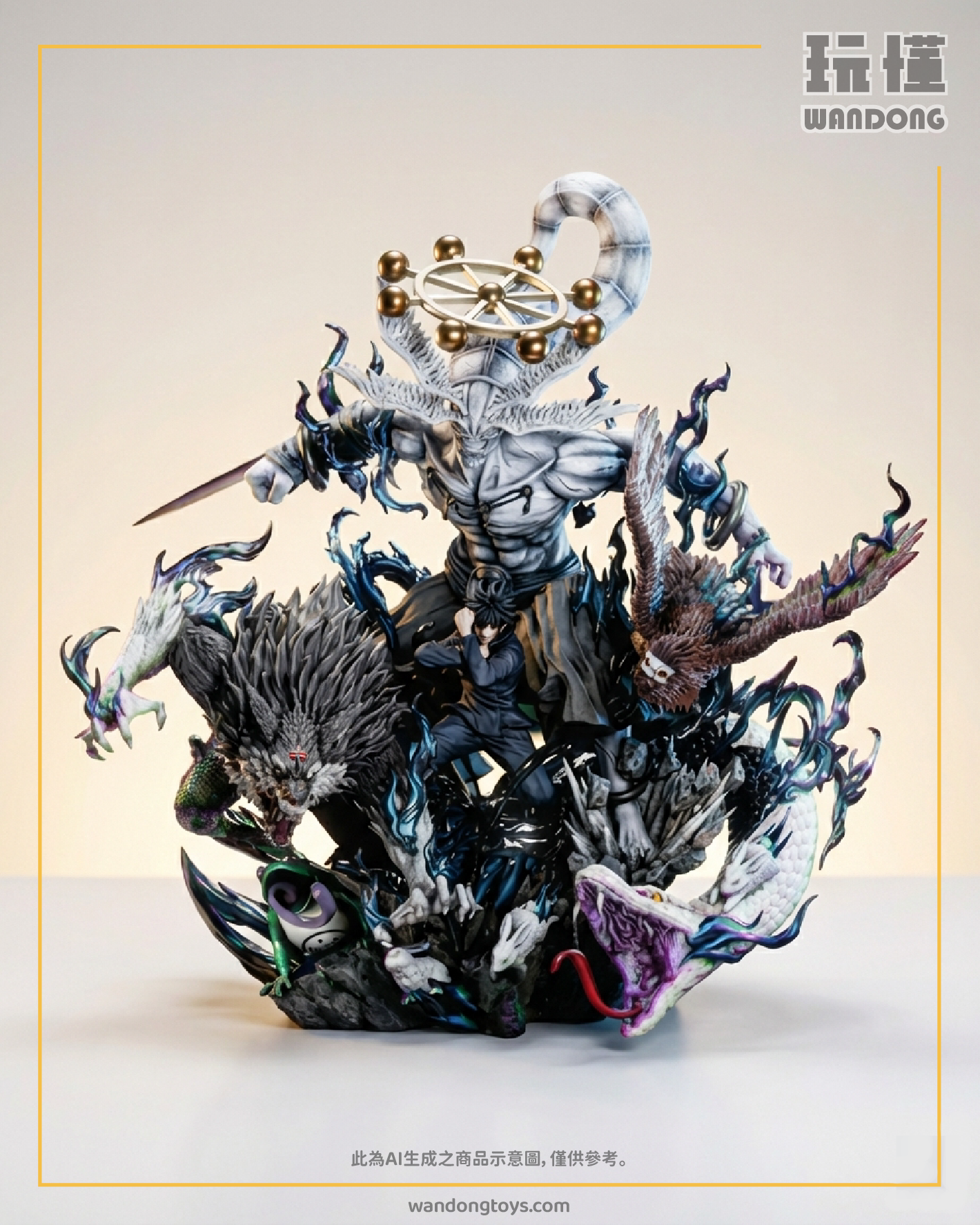 【逆刃】伏黑惠 十種影法術 魔虛羅