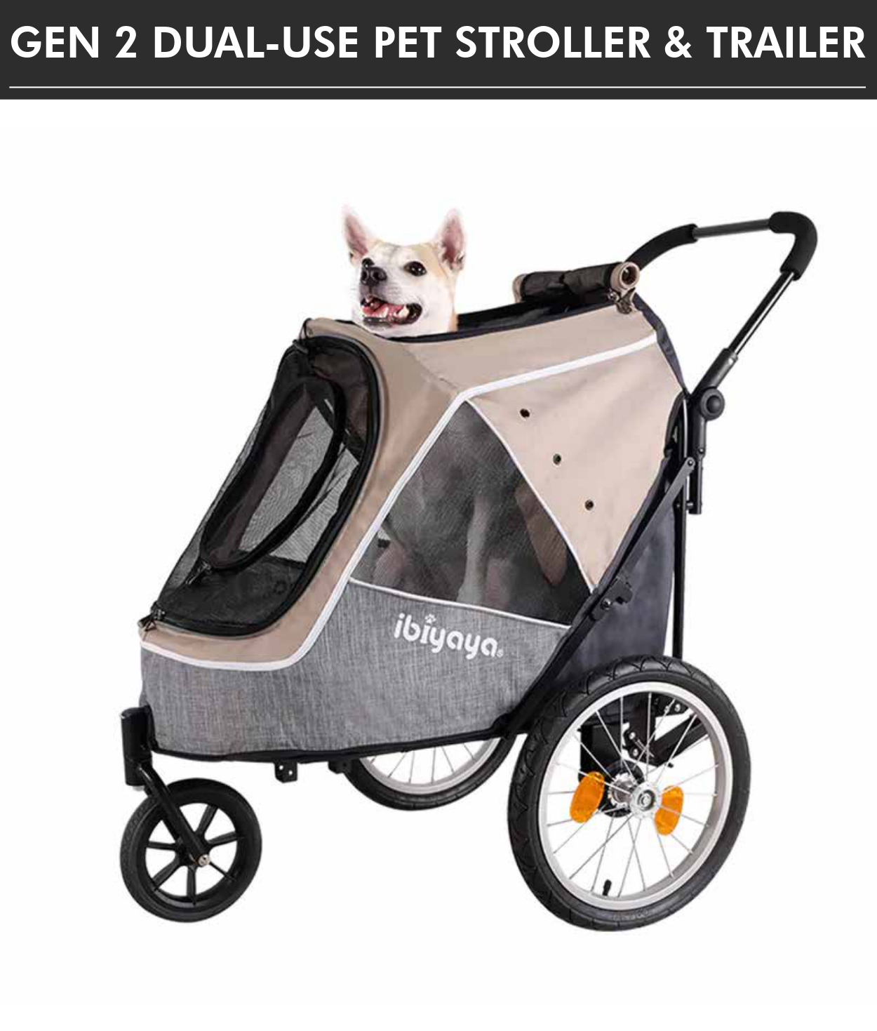 ibiyaya 二代兩用寵物推/拖車2.0進化版
