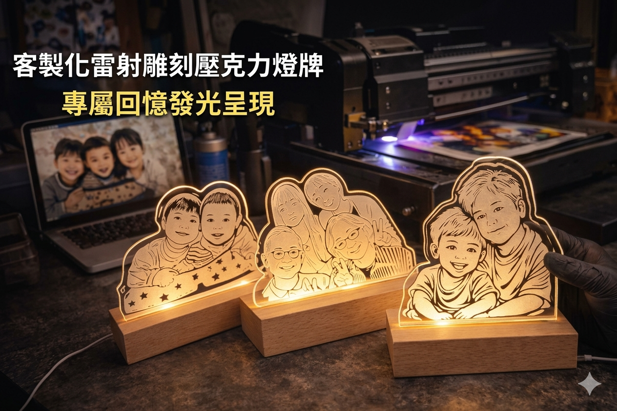 客製化專屬品牌發光燈牌展示｜壓克力燈牌製作・品牌形象展示・營業中燈牌客製