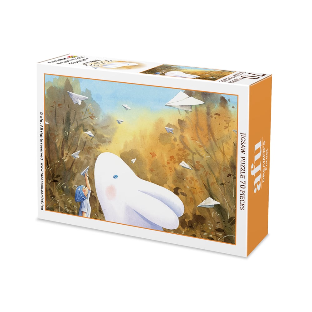 拼圖(70片) - 大白兔-秋思之語