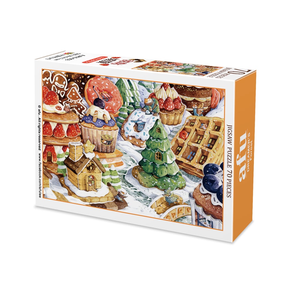 拼圖(70片) - 甜點城鎮