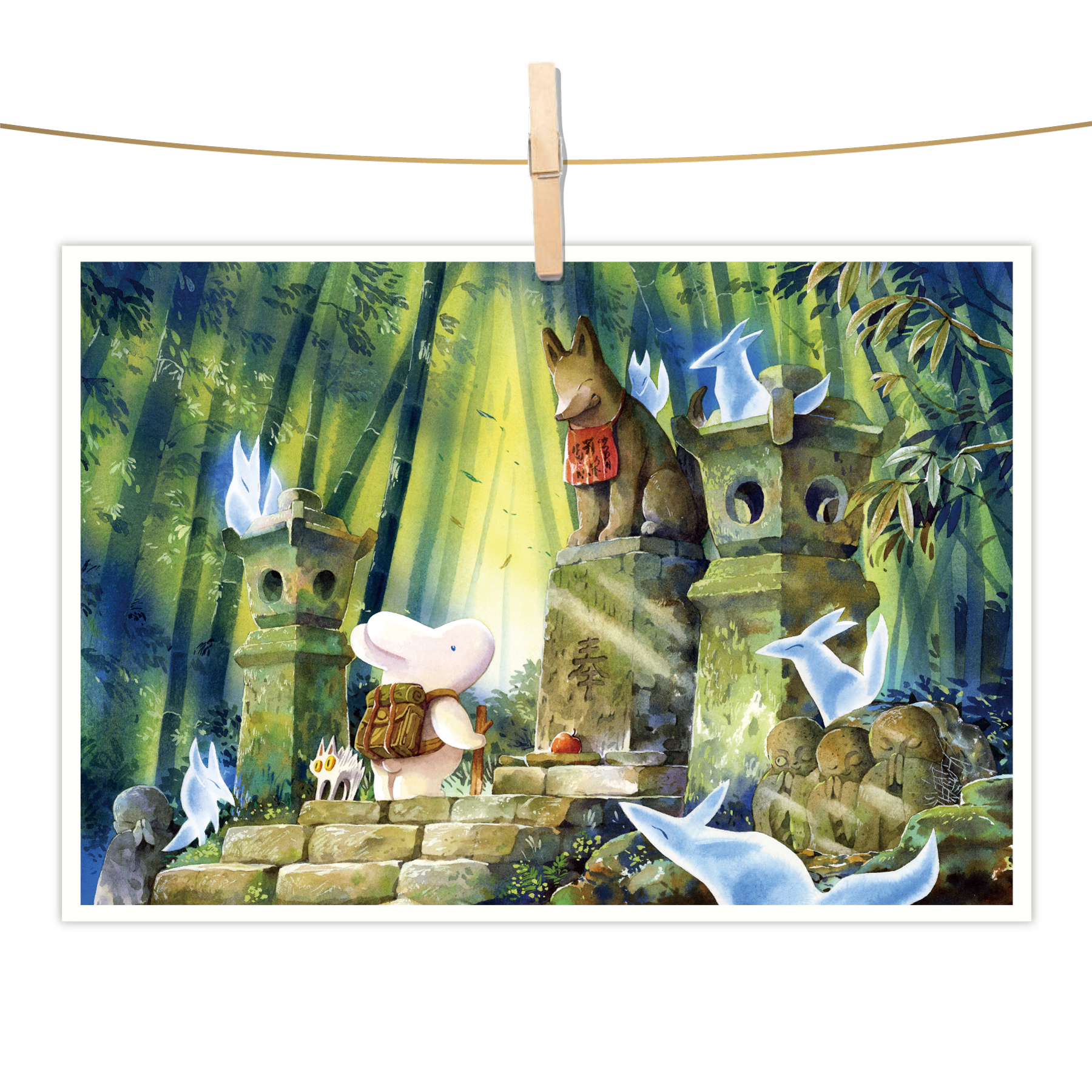 明信片 - 漫步竹林