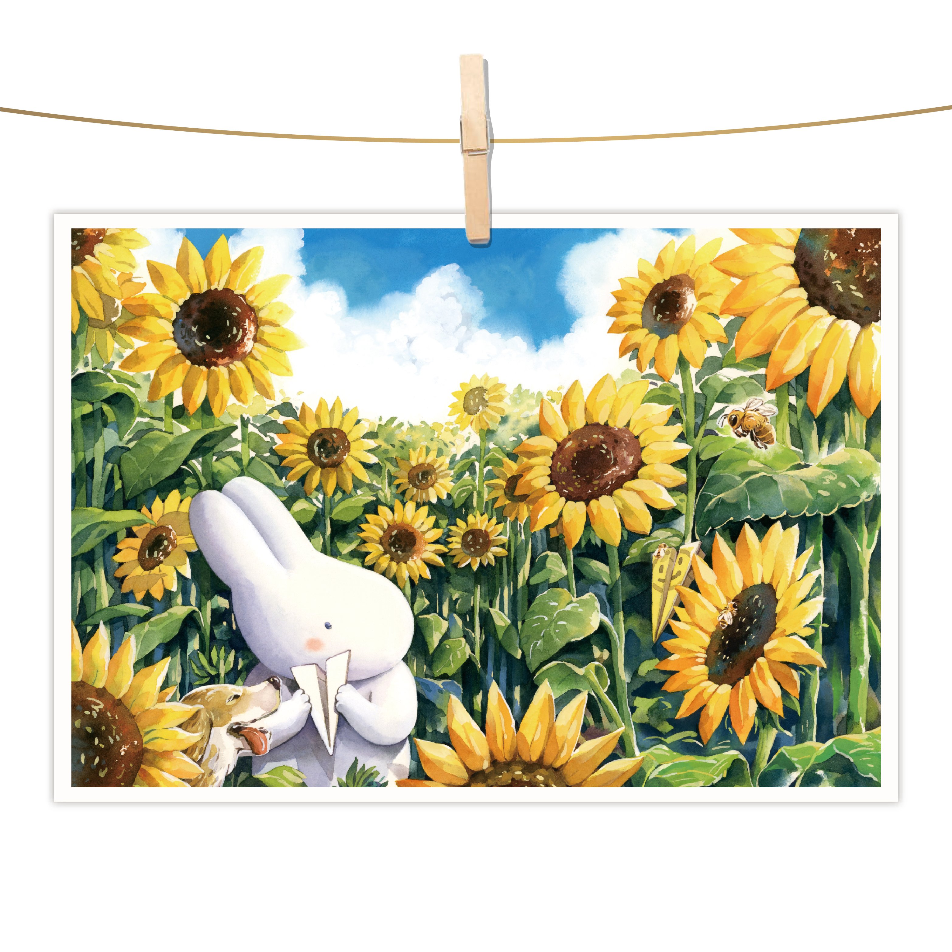 明信片 - 向日園的微笑