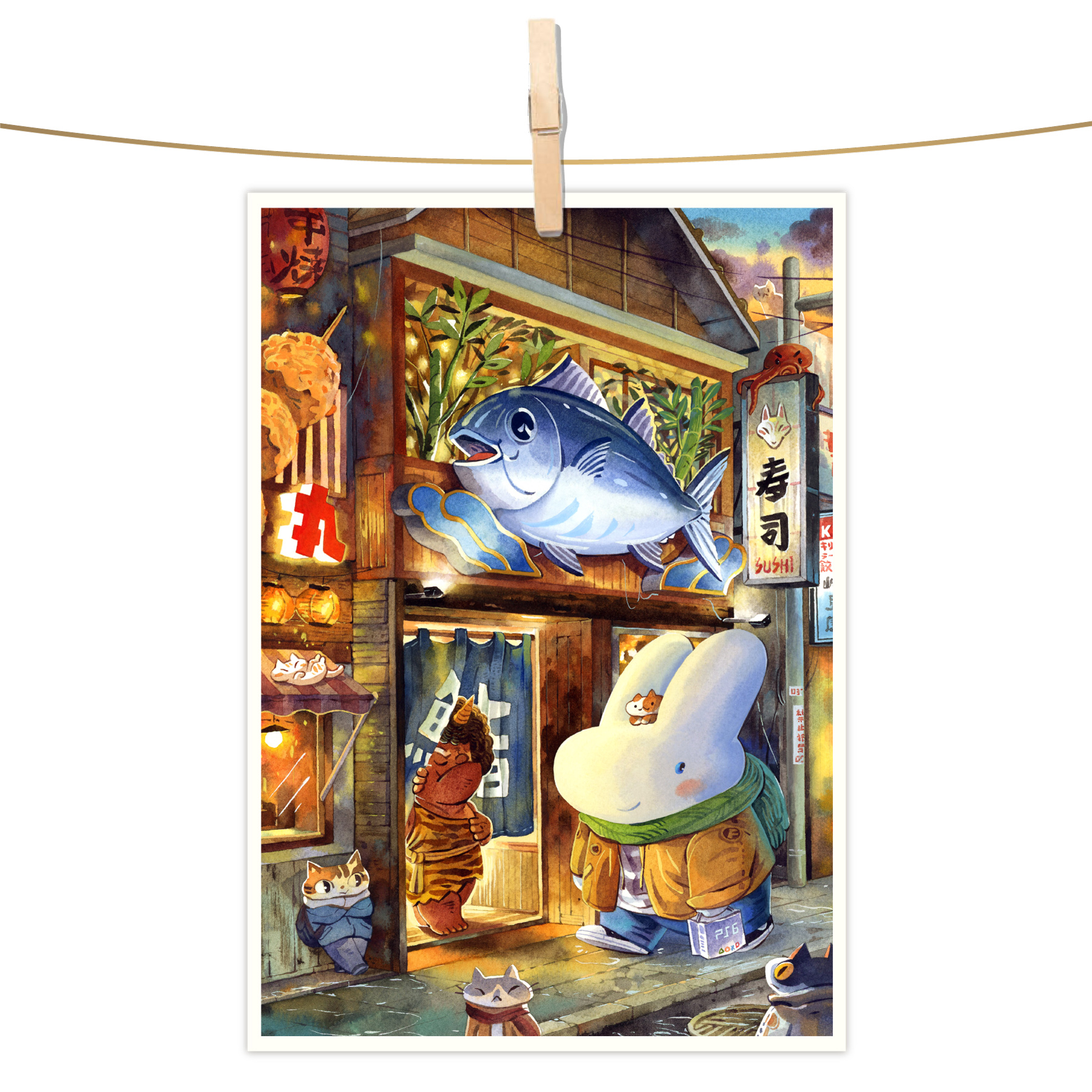 明信片 - 幸福的回家路上