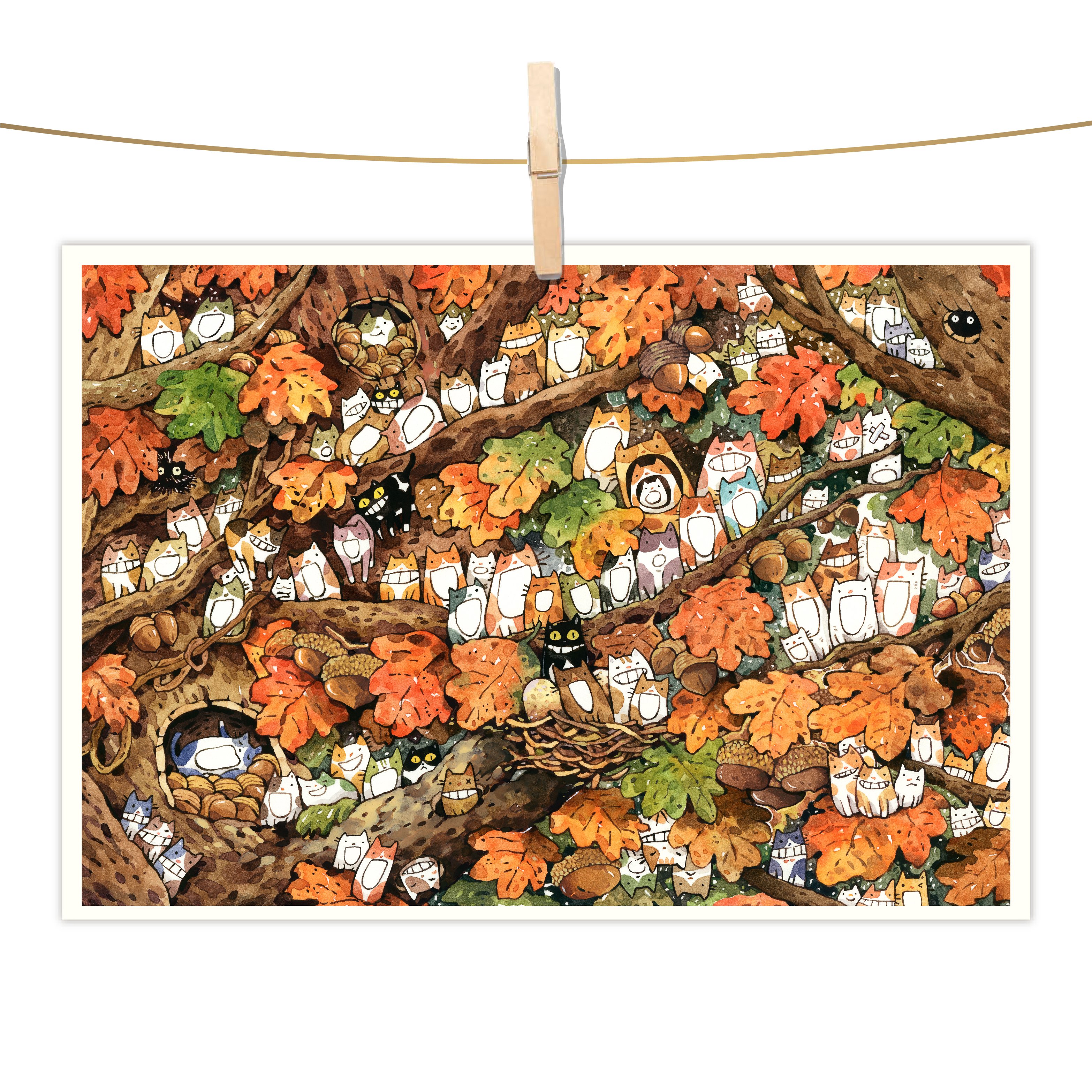 明信片 - 橡果子貓咪合唱社