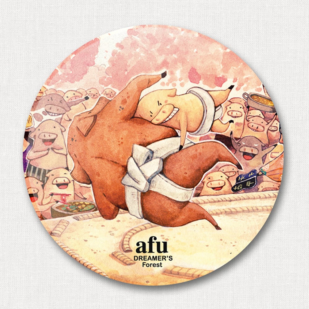 陶瓷吸水杯墊 - 櫻花技