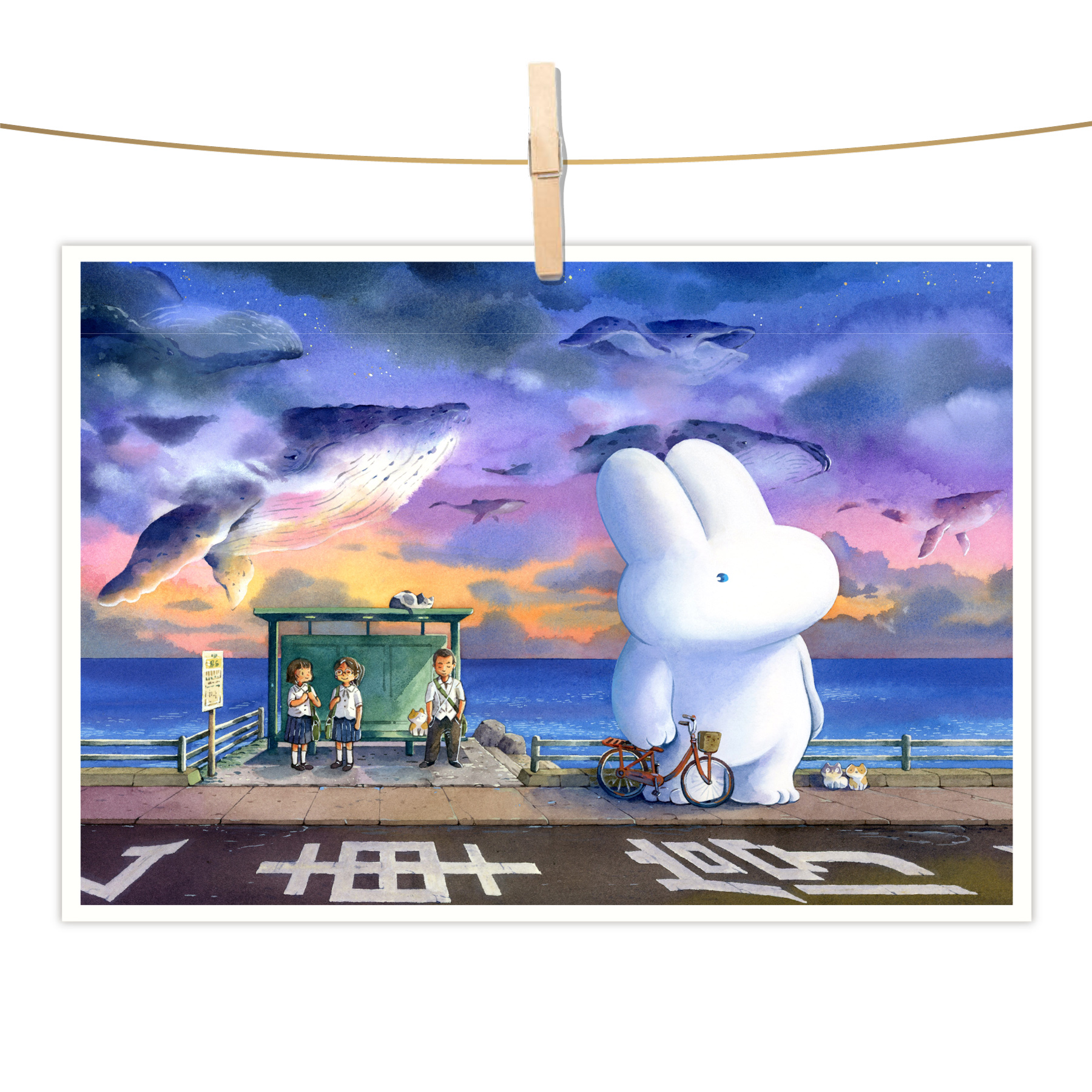 明信片 - 飛鯨公車站