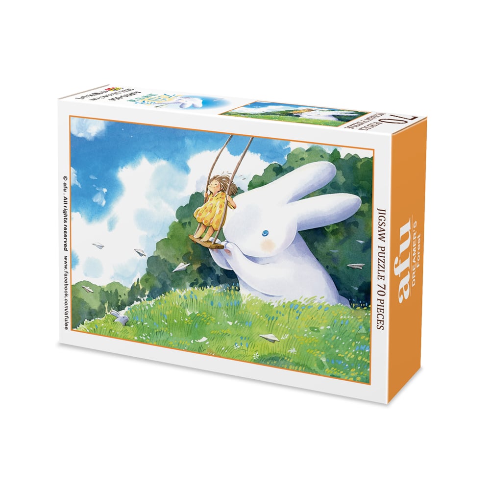 拼圖(70片) - 大白兔-風和日麗