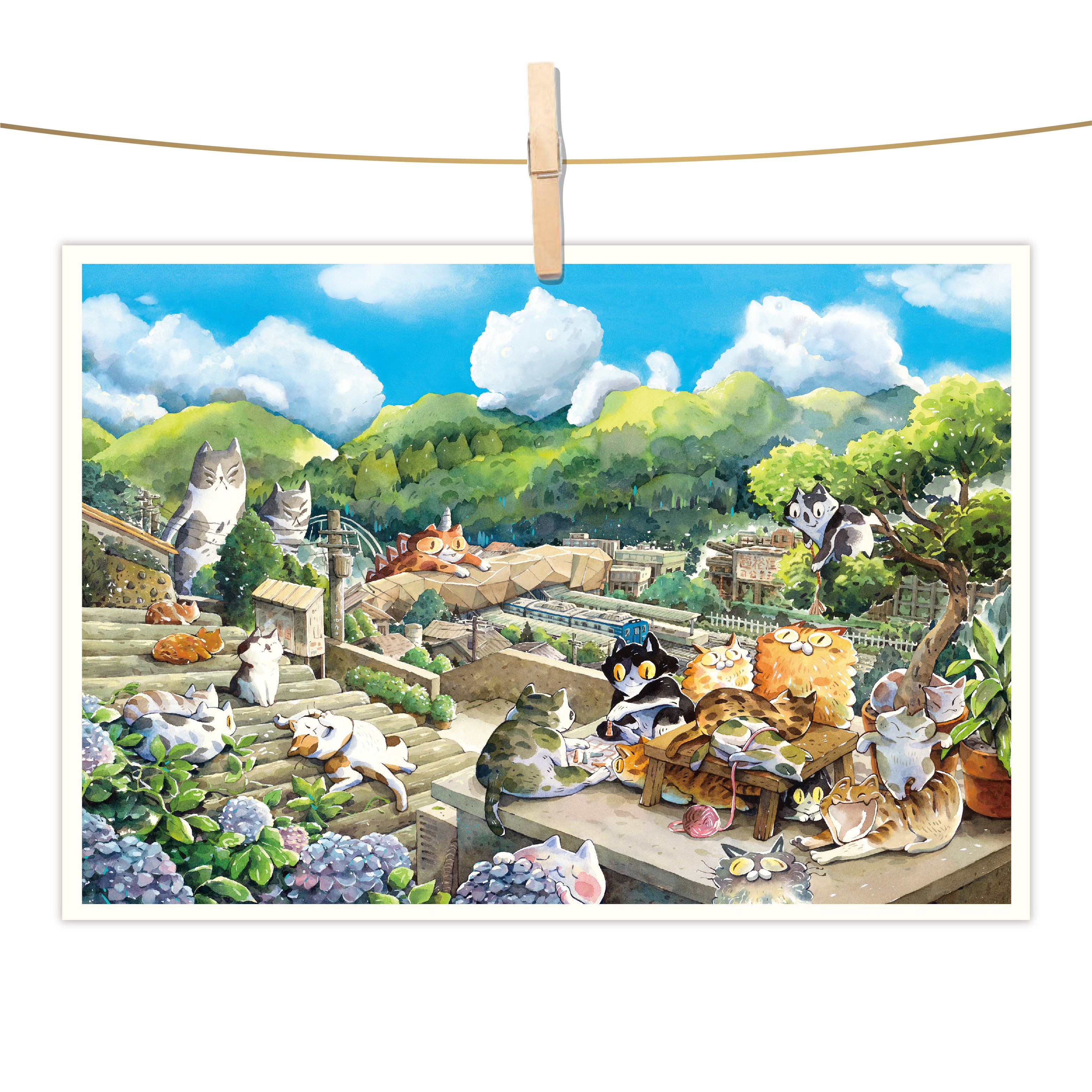 明信片 - 山村貓語