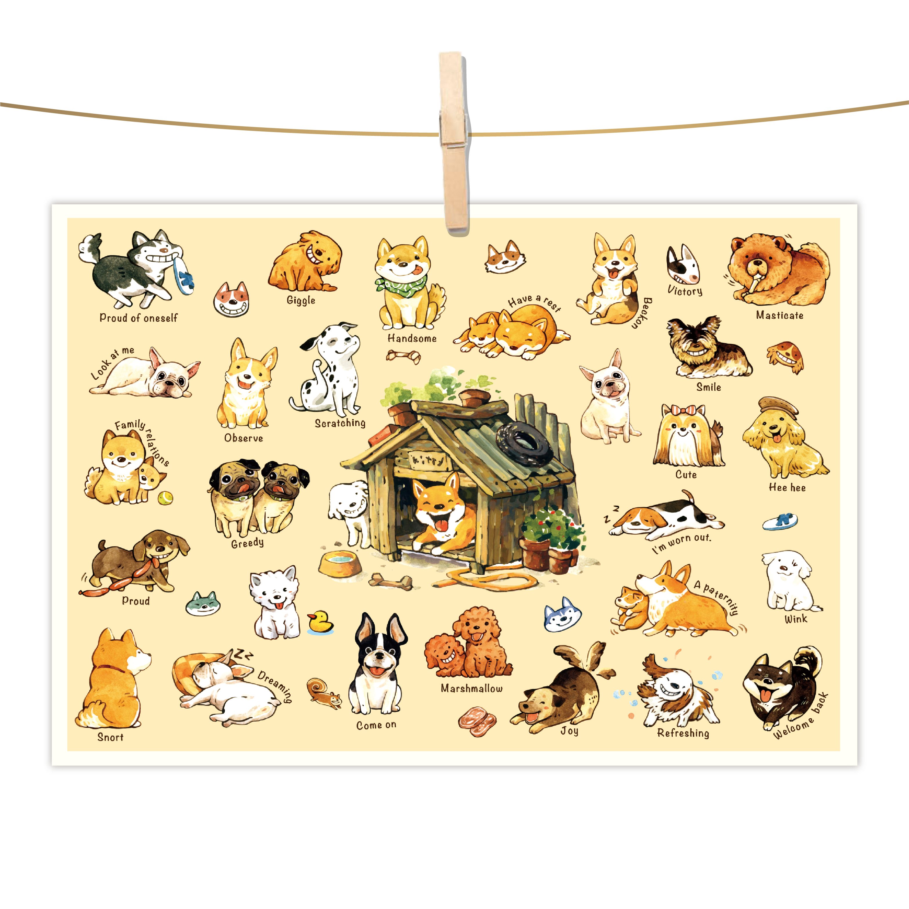 明信片 - 狗狗的一百種生活