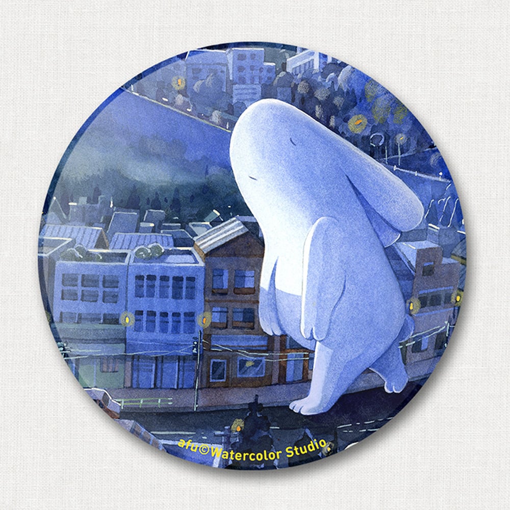 陶瓷吸水杯墊 - 夢遊兔