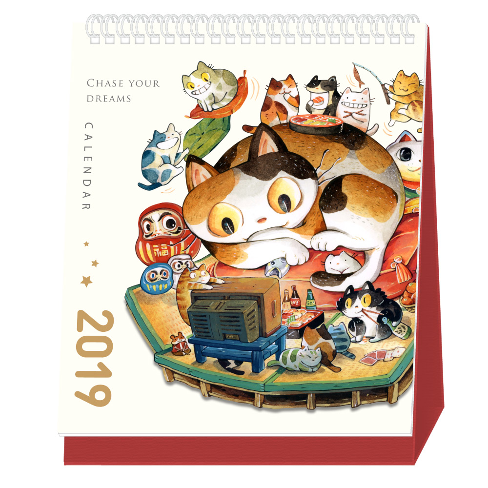 【限量】2019桌曆 - 喵咪圈圈