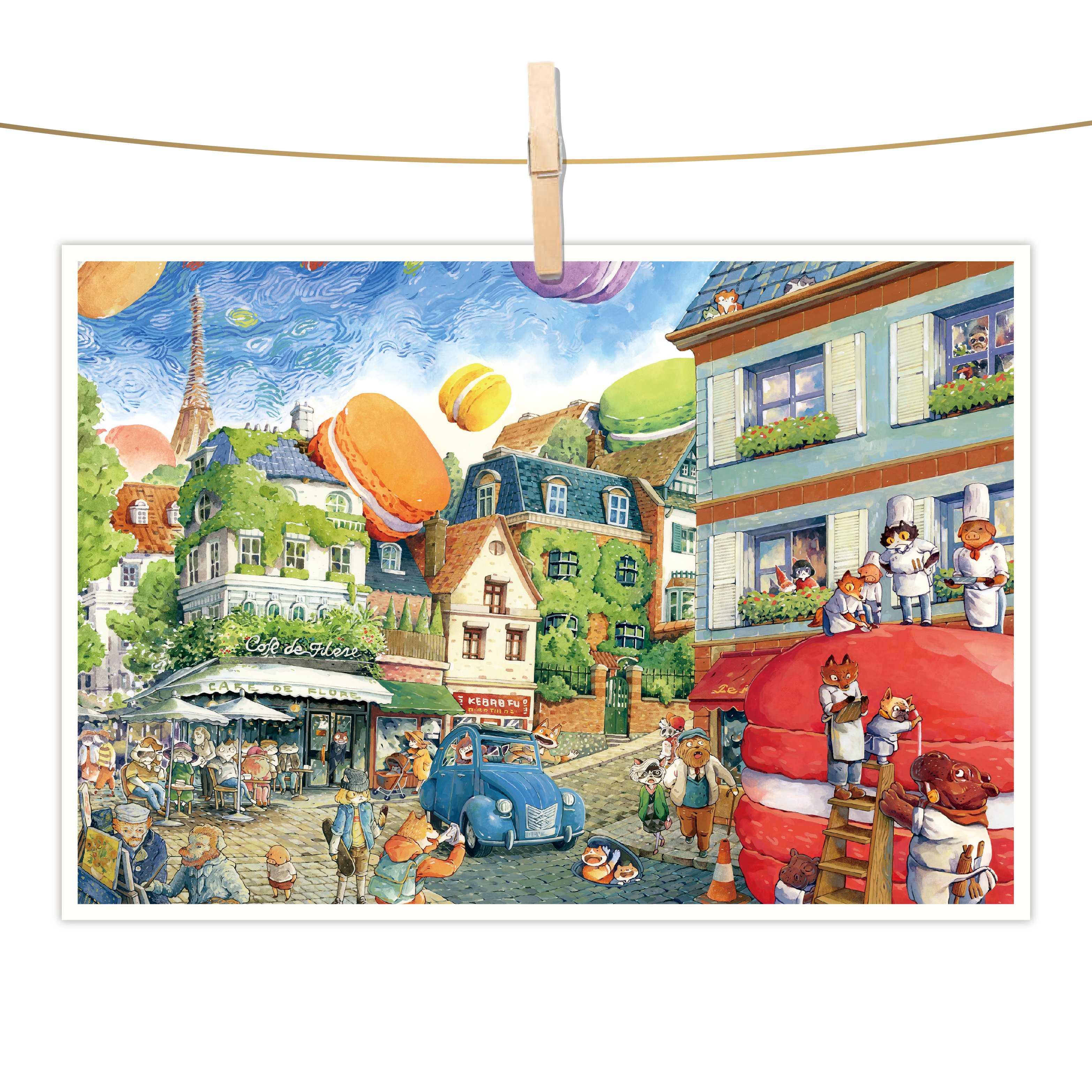 明信片 - 馬卡龍不思議