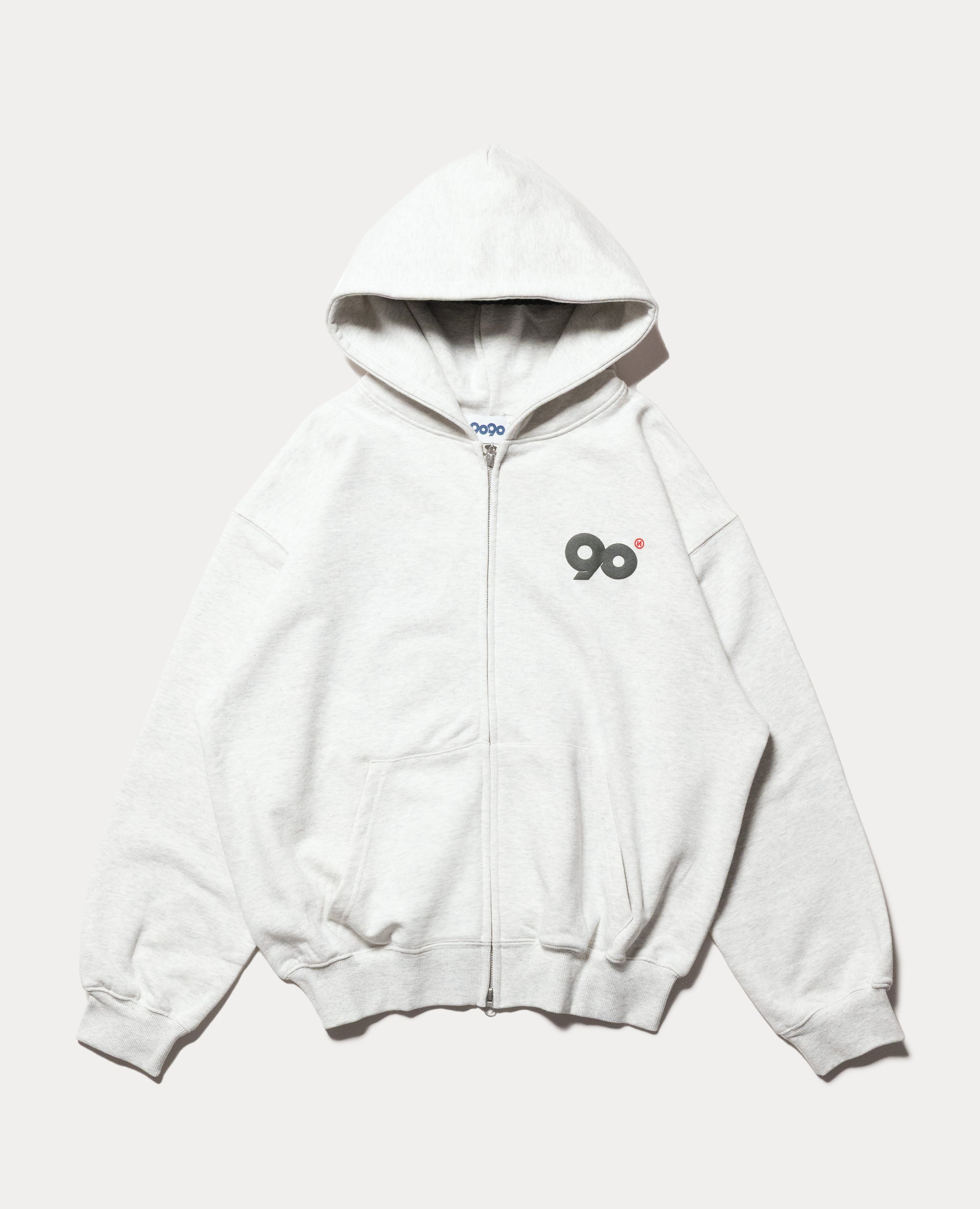 9090 90 Logo Glow Puff Logo Hoodie