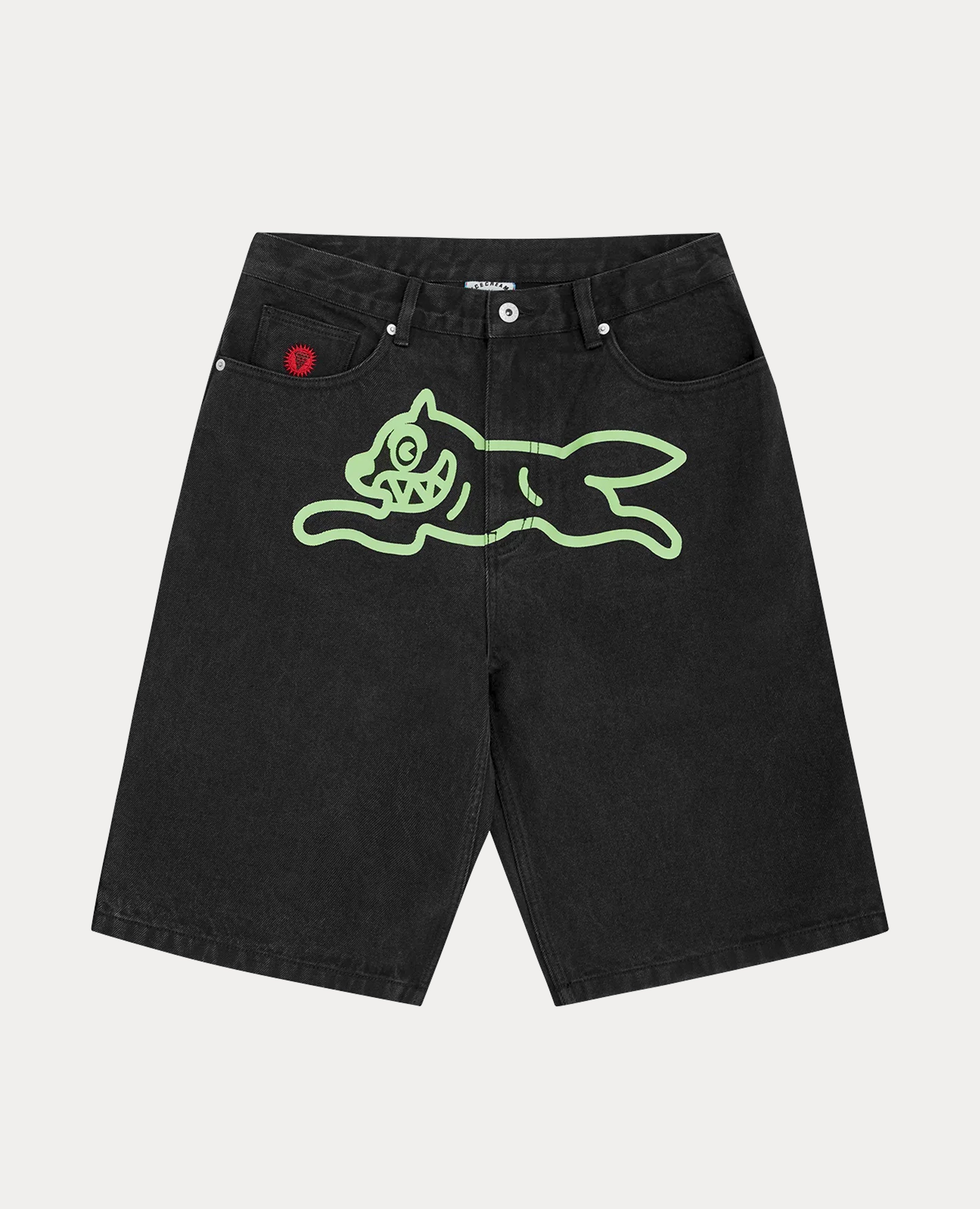 ICECREAM Running Dog Denim Shorts