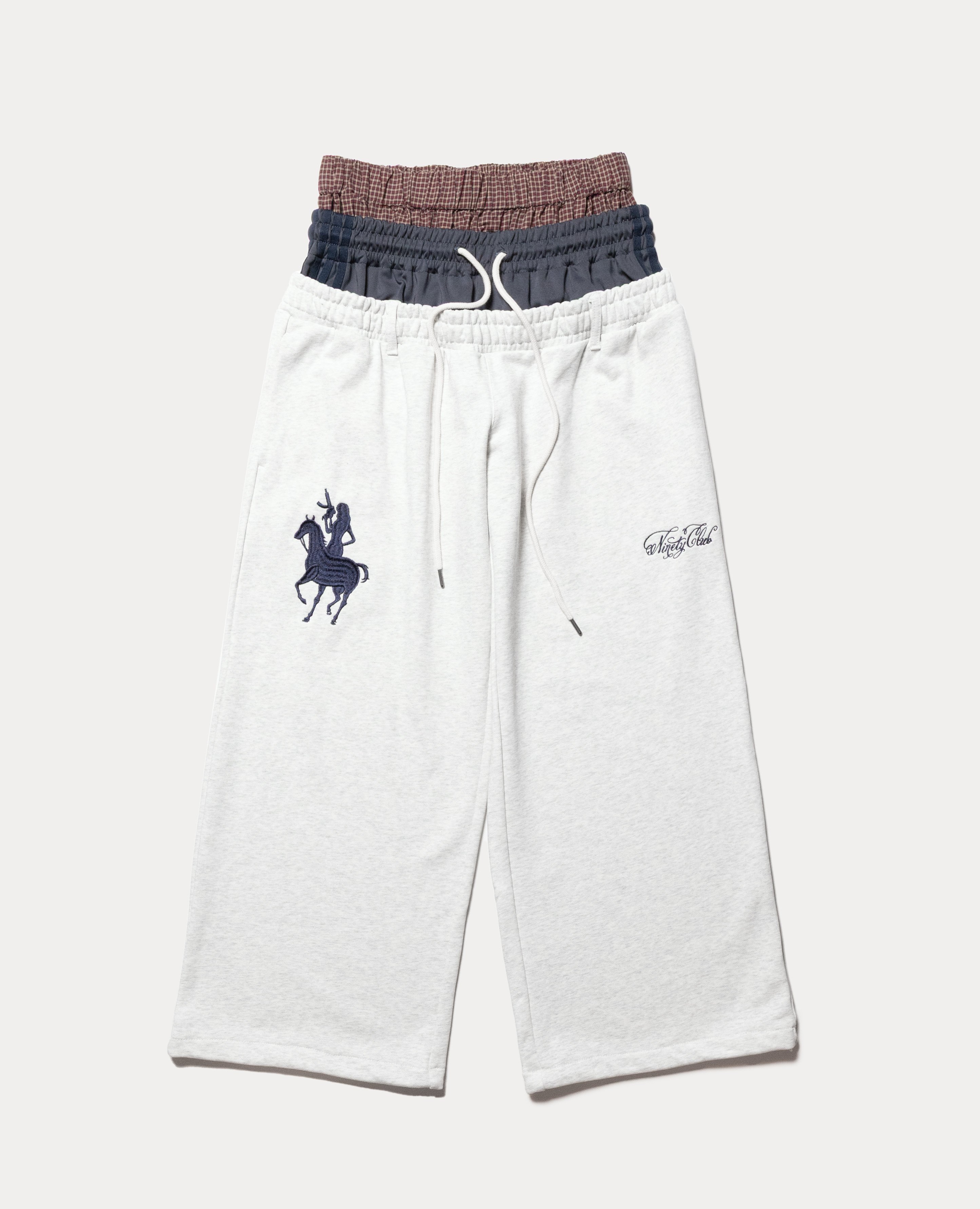9090 Ninety Club Logo Triple Layered Sweat pants