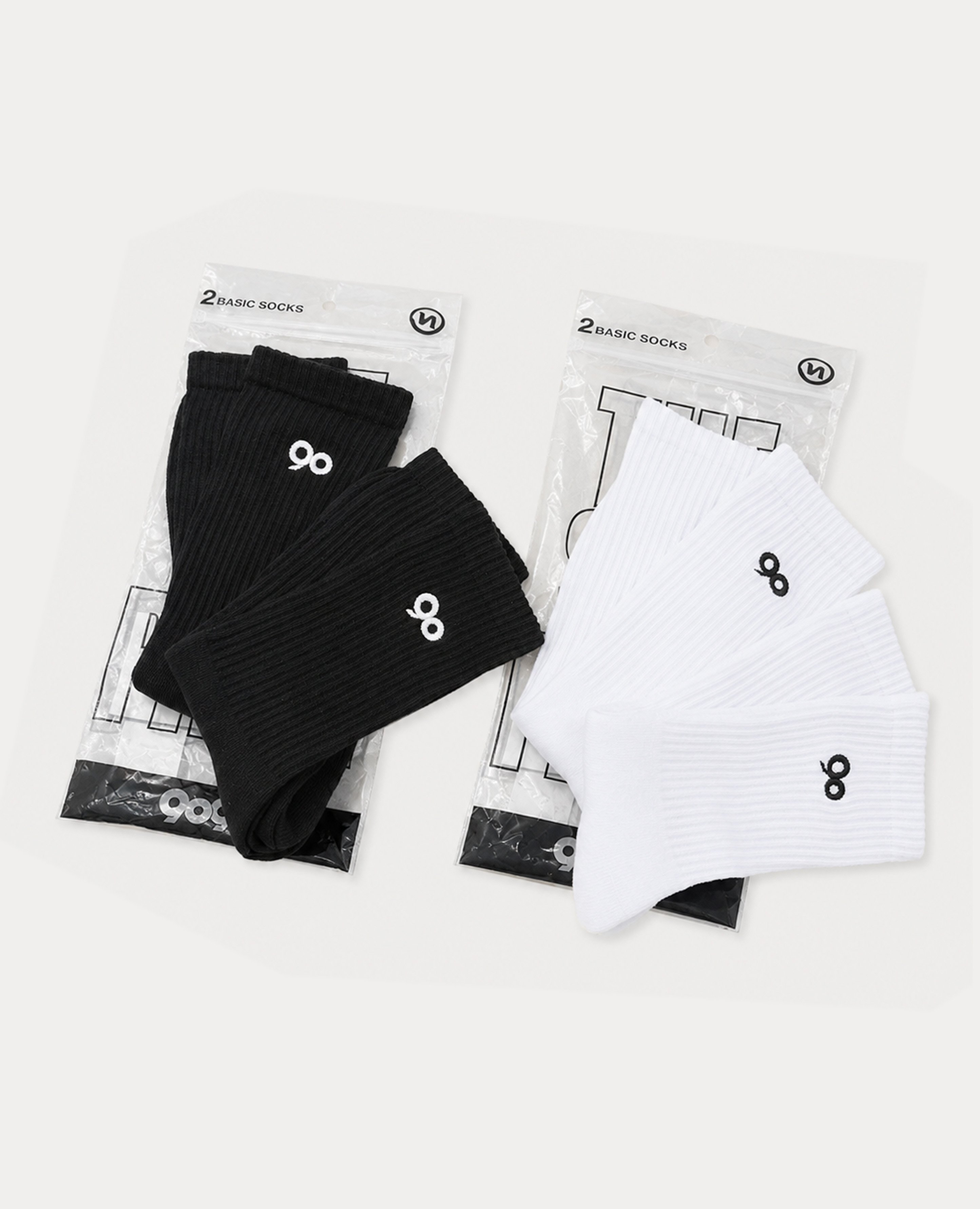 9090 90 Logo 2-Pack Socks
