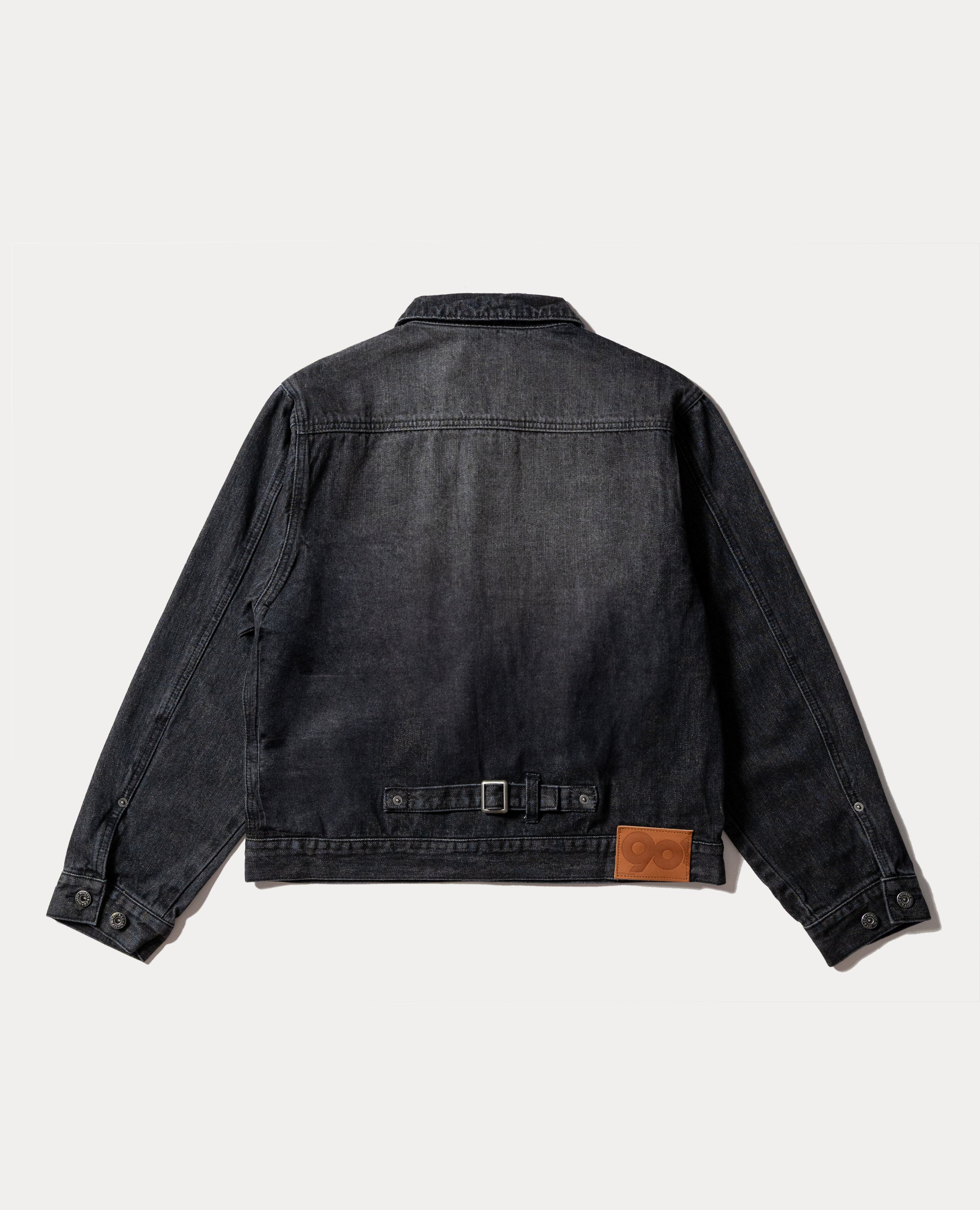 9090 Bullet Logo Denim Short Jacket