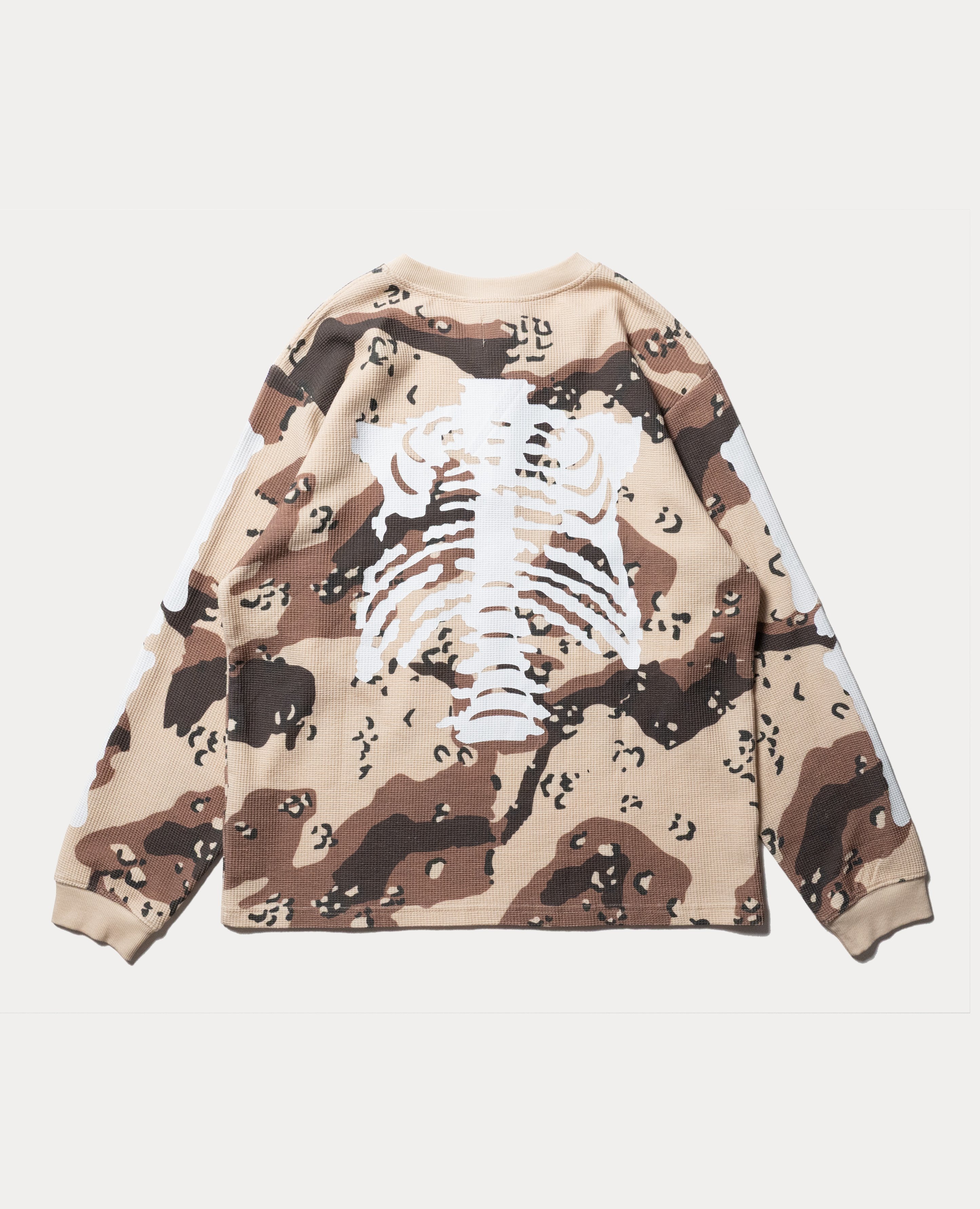 9090 Bone Henry Neck Thermal L/S Tee