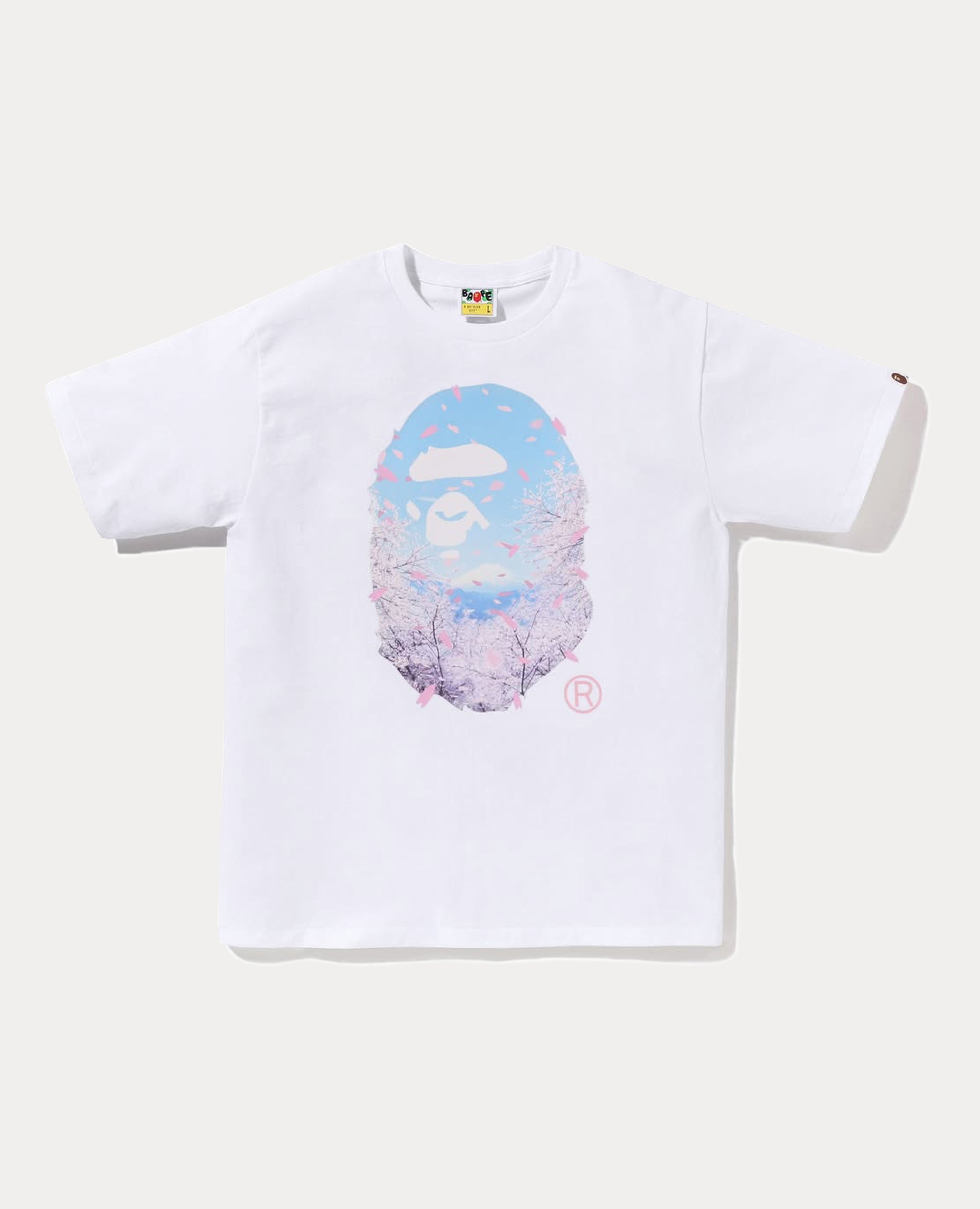 A Bathing Ape Sakura Photo Ape Head Tee